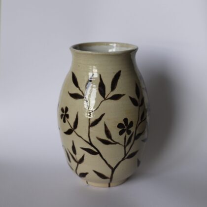 Vase Brown Florals